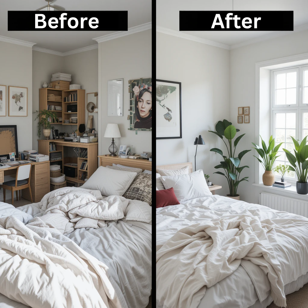 Avoiding Scandinavian bedroom mistakes – minimalist vs. cluttered design