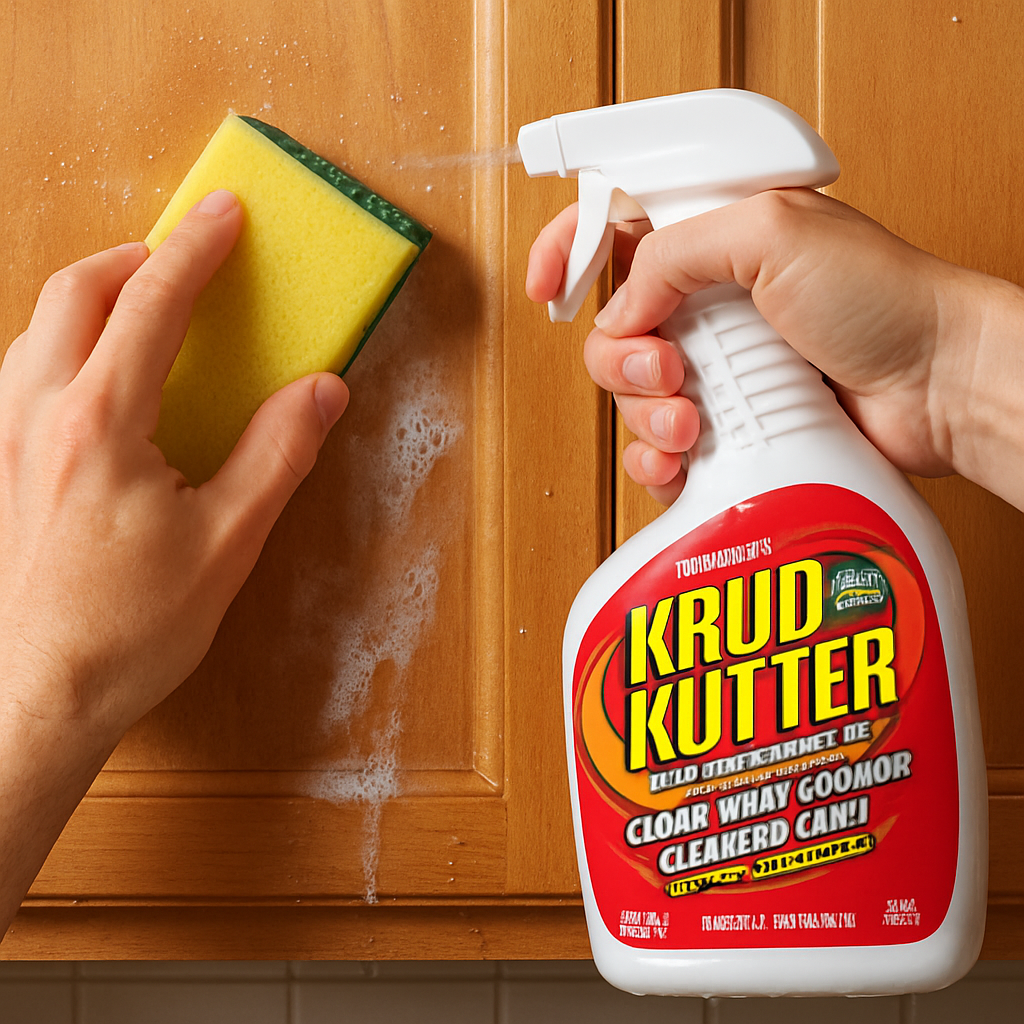 Kitchen cabinet painting made easy: applying bonding primer to cabinet door without sanding for perfect adhesion.