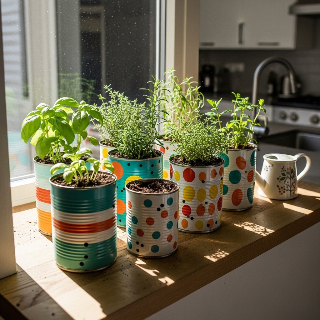 A realistic image of macrame hanging planters with potted plants, adding a bohemian touch to a room, an excellent Room Decor Ideas DIY project.